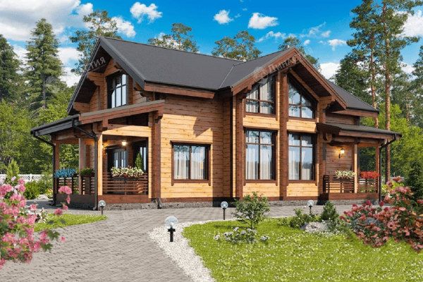 Дом из клееного бруса D-367