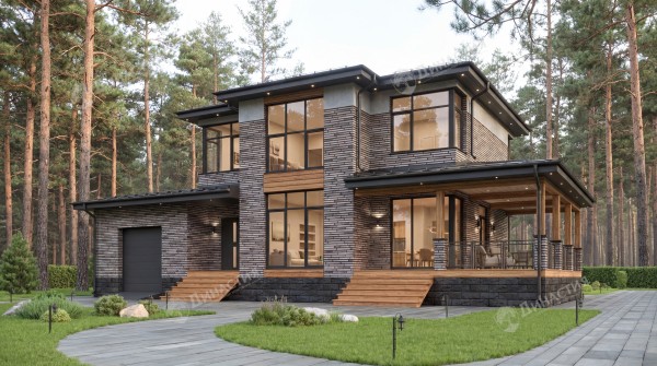 Дом из камня D-771