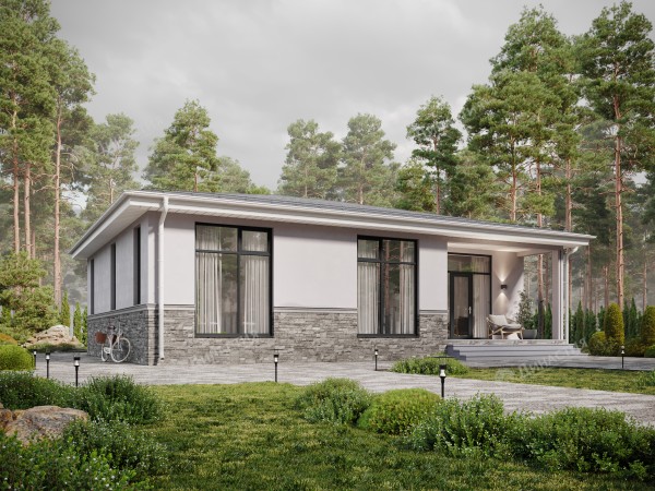 Дом из камня D-772