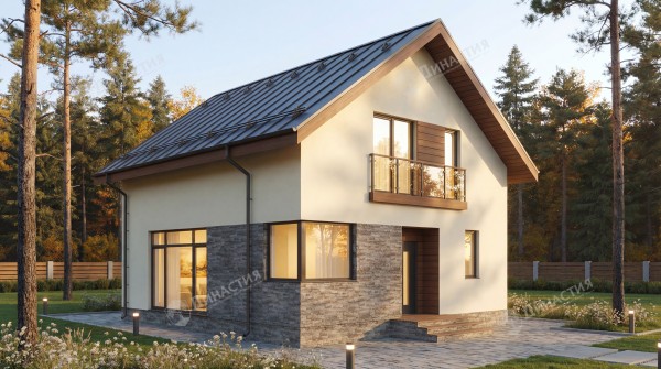 Дом из камня D-797