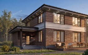 Дом из камня D-775