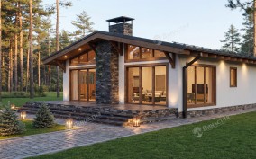 Дом из камня D-796